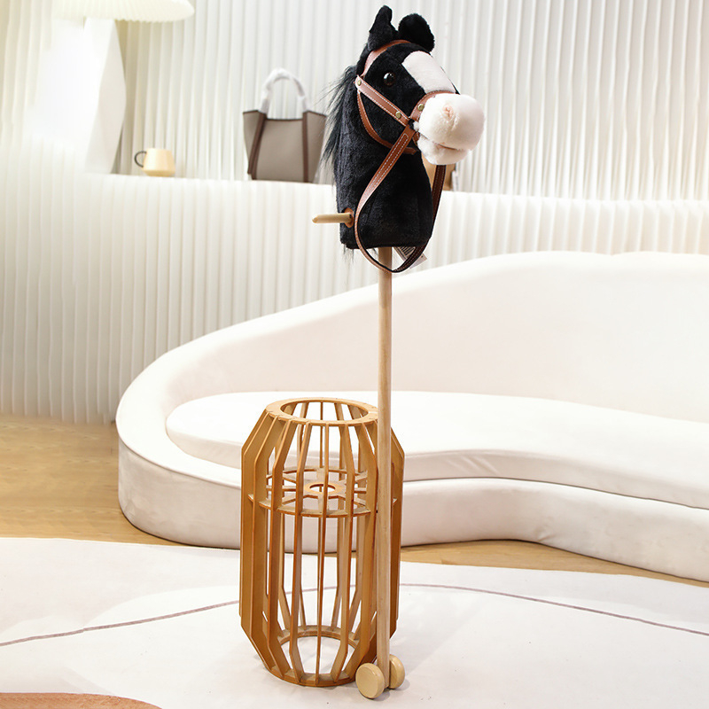 Pliisist mänguasja hobuse peaga - kohandatavate näidistega (lühikarva plüüs; PP puuvillane täidis; 14+ vanus)