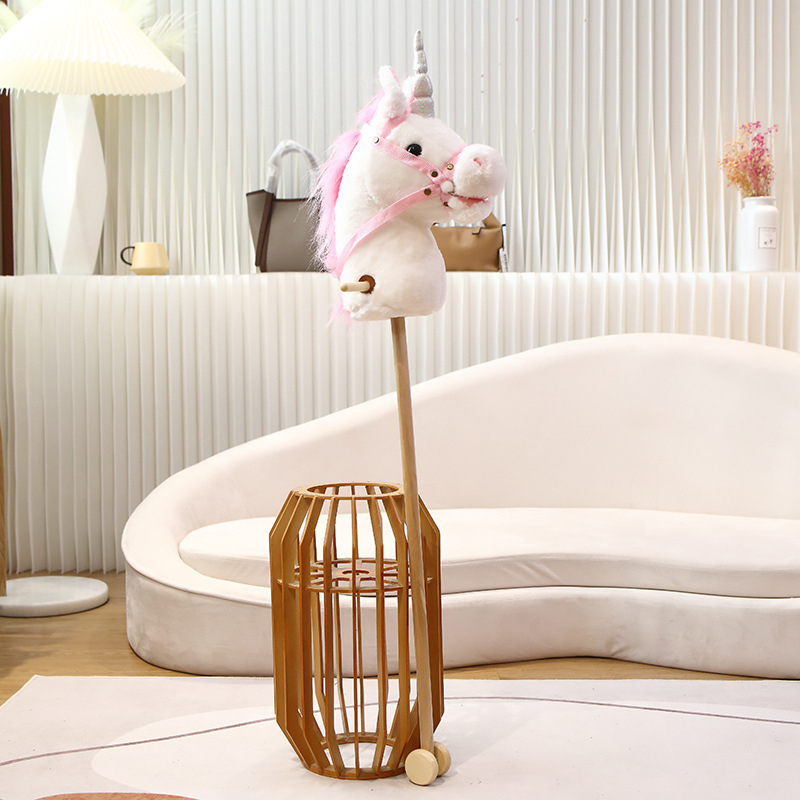 Pliisist mänguasja hobuse peaga - kohandatavate näidistega (lühikarva plüüs; PP puuvillane täidis; 14+ vanus)