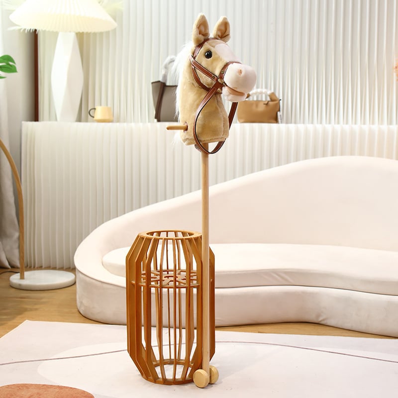 Pliisist mänguasja hobuse peaga - kohandatavate näidistega (lühikarva plüüs; PP puuvillane täidis; 14+ vanus)