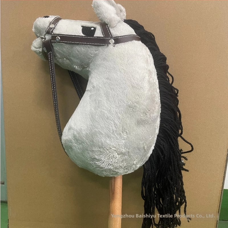 Pliisist mänguasja hobuse peaga - kohandatavate näidistega (lühikarva plüüs; PP puuvillane täidis; 14+ vanus)