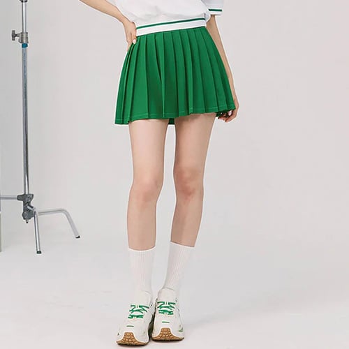 Plisuota sportinė sijonė su viršutine - komplektas moterims; Nailonas/Elastanas 75/25; Pamušalas: elastanas 20%; Sezonos: pavasaris/vasara/ruduo