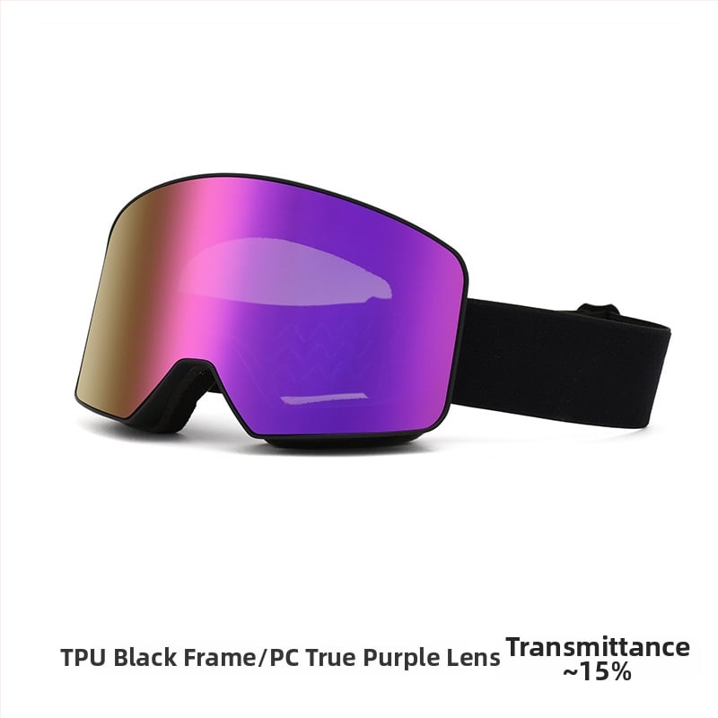 Slēpošanas brilles ar divu slāņu pret aizmigšanu, TPU rāmis, pieaugušajiem, acu aizsardzība