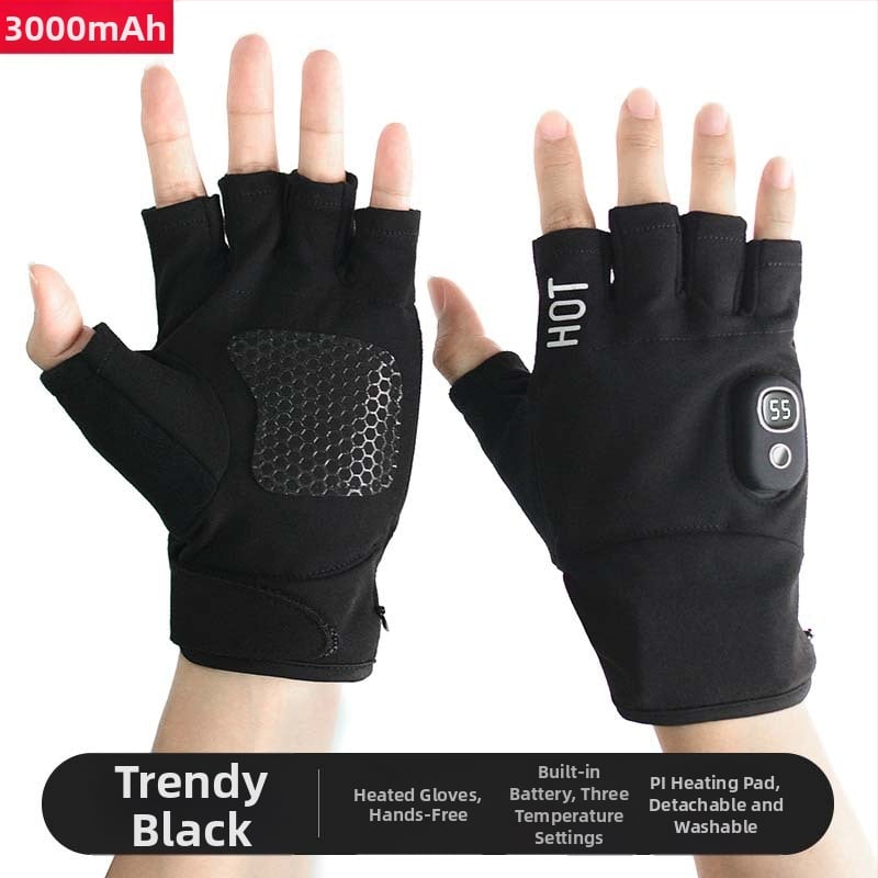 Elektriskās apkures cimdi – Uzlādējami, Flīsa materiāls, Unisex, Slēpošanai