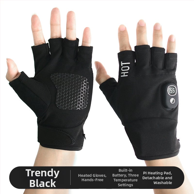 Elektriskās apkures cimdi – Uzlādējami, Flīsa materiāls, Unisex, Slēpošanai