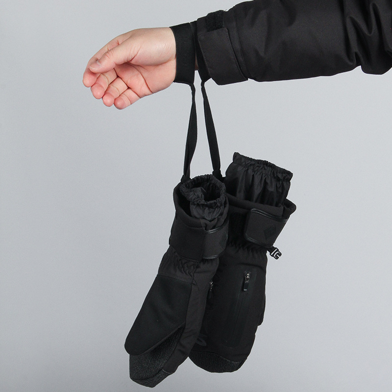 Universālās Kevlar slēpošanas cimdi ar iebūvētu plaukstas locītavas aizsardzību – vienpaneļu iegravēts dizains, poliestera audums