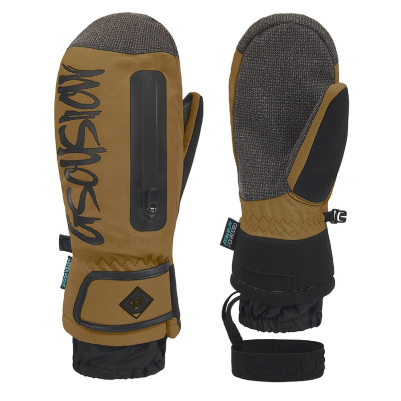 Universālās Kevlar slēpošanas cimdi ar iebūvētu plaukstas locītavas aizsardzību – vienpaneļu iegravēts dizains, poliestera audums