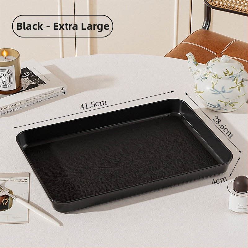 Plastmasas taisnstūra trauks ar koka graudu imitāciju, retro stils, PP materiāls, piemērots ēdienam un dzērieniem, nav mikroviļņu drošs