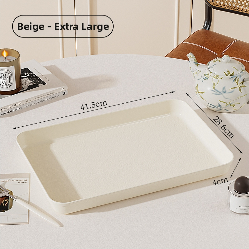 Plastmasas taisnstūra trauks ar koka graudu imitāciju, retro stils, PP materiāls, piemērots ēdienam un dzērieniem, nav mikroviļņu drošs