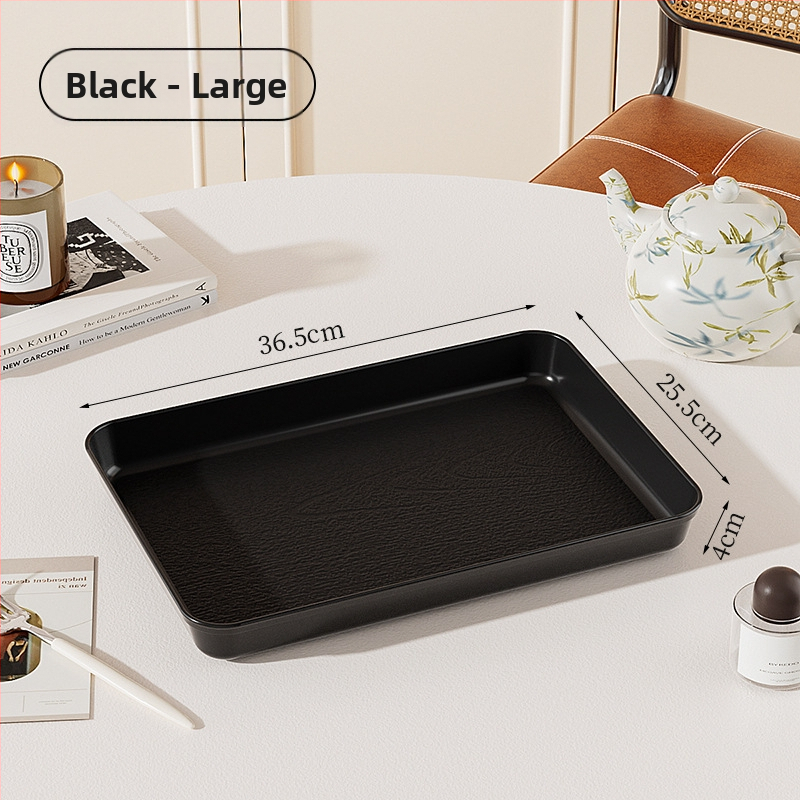 Plastmasas taisnstūra trauks ar koka graudu imitāciju, retro stils, PP materiāls, piemērots ēdienam un dzērieniem, nav mikroviļņu drošs