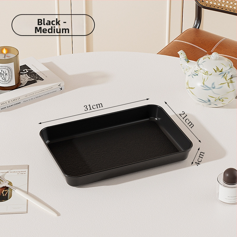 Plastmasas taisnstūra trauks ar koka graudu imitāciju, retro stils, PP materiāls, piemērots ēdienam un dzērieniem, nav mikroviļņu drošs