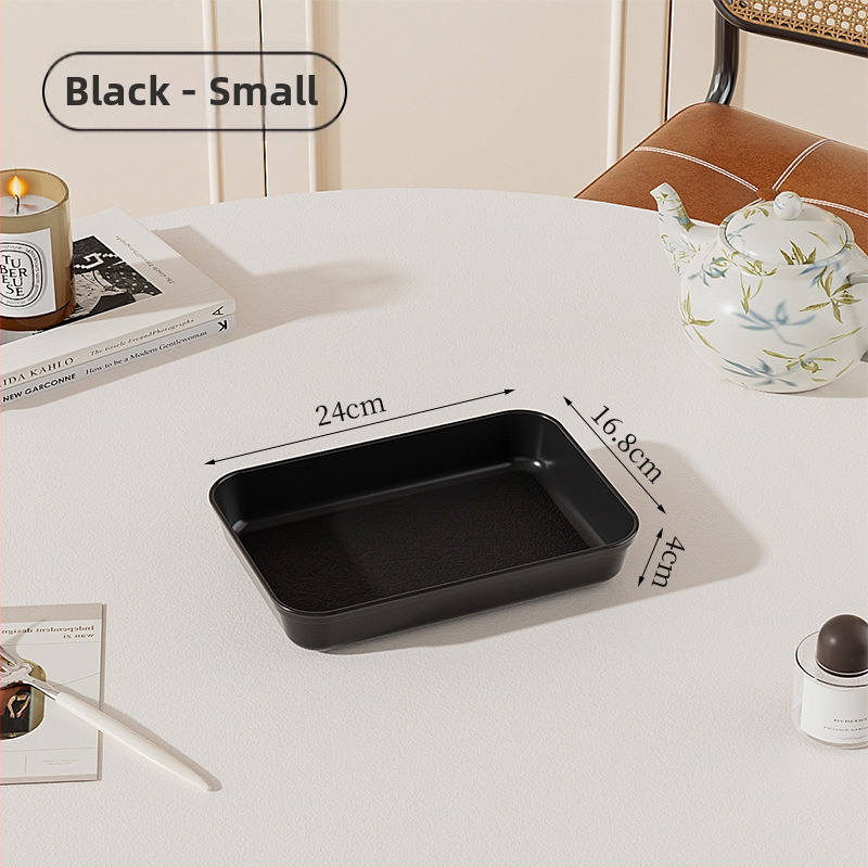 Plastmasas taisnstūra trauks ar koka graudu imitāciju, retro stils, PP materiāls, piemērots ēdienam un dzērieniem, nav mikroviļņu drošs