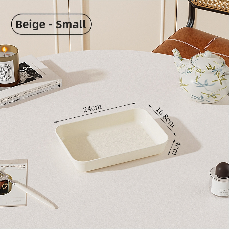 Plastmasas taisnstūra trauks ar koka graudu imitāciju, retro stils, PP materiāls, piemērots ēdienam un dzērieniem, nav mikroviļņu drošs