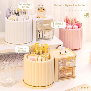 Griezā viss vienā pildspalu turētājs un rakstāmgalda organizētājs, mūsdienīgs minimālisms, liela ietilpība (Materiāli: ABS+PS+PP+HIPS; Pielāgojama; Izdots 2023; Stils: Modernā vienkāršība)