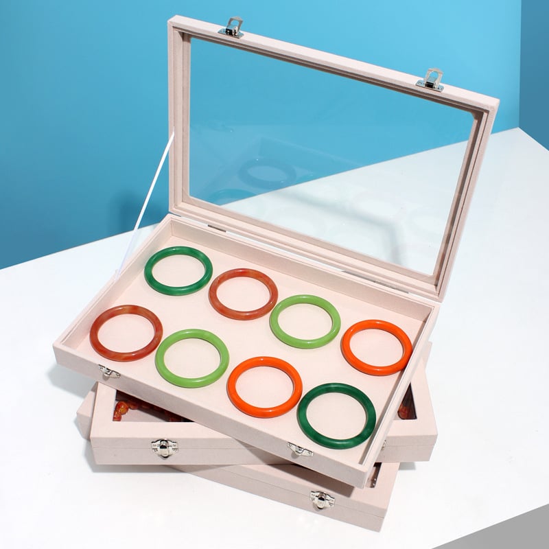 Cutie pentru bijuterii Mengluo, model JZ9703, lemn, stil coreean