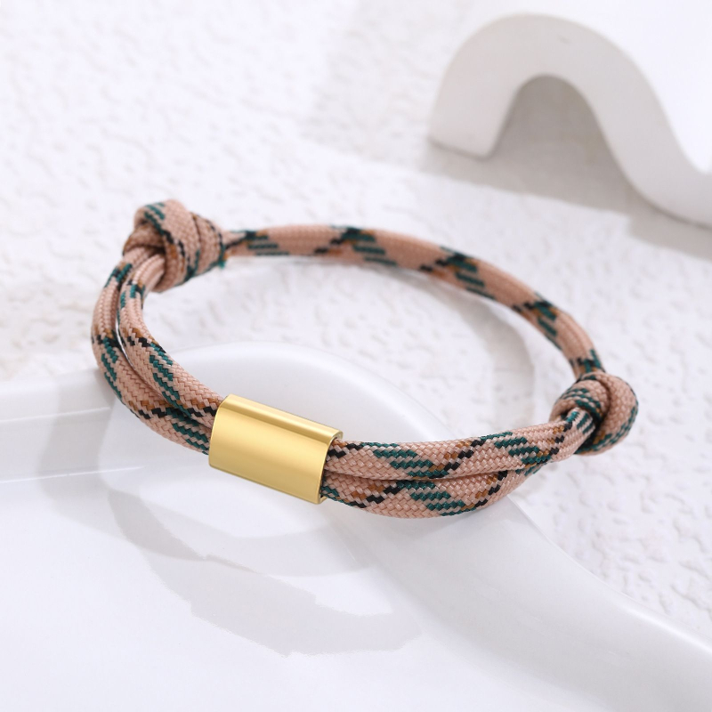 Rozsdamentes acél karkötő, uniszex, geometriai forma, márka Wzysy, lézergravírozás