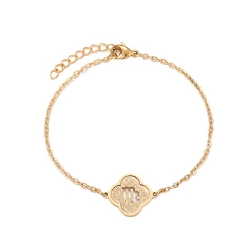 Egyszerű uniszex rozsdamentes acél karkötő konstellációs motívummal és DIY testreszabással, modell Xzsl-003