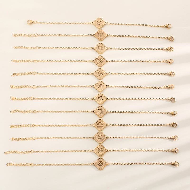 Egyszerű uniszex rozsdamentes acél karkötő konstellációs motívummal és DIY testreszabással, modell Xzsl-003