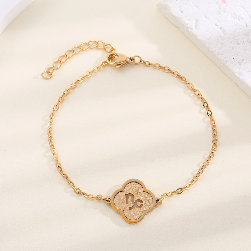 Egyszerű uniszex rozsdamentes acél karkötő konstellációs motívummal és DIY testreszabással, modell Xzsl-003