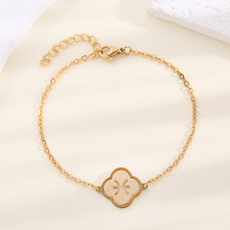 Egyszerű uniszex rozsdamentes acél karkötő konstellációs motívummal és DIY testreszabással, modell Xzsl-003