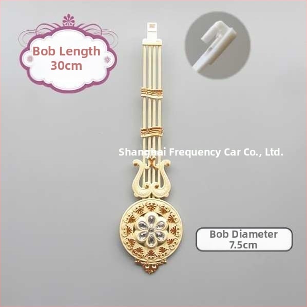 Sienas pulkstenis ar kvarca kustību un pendulu – korpuss un cipats no sveķa, darbināms ar bateriju, piemērots dzīvojamai istabai