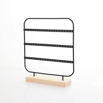 Auskarnu auskaru statīvs – dzelzs māksla, mākslinieciskais stils, trīs līmeņu dizains, izlaidums 2025. gada rudenī