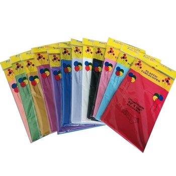 Vienreizējās lietošanas PEVA galda galdauts, taisnstūrveida, vienkrāsains dizains, ūdensizturīgs un eļļas izturīgs, pielāgojams.