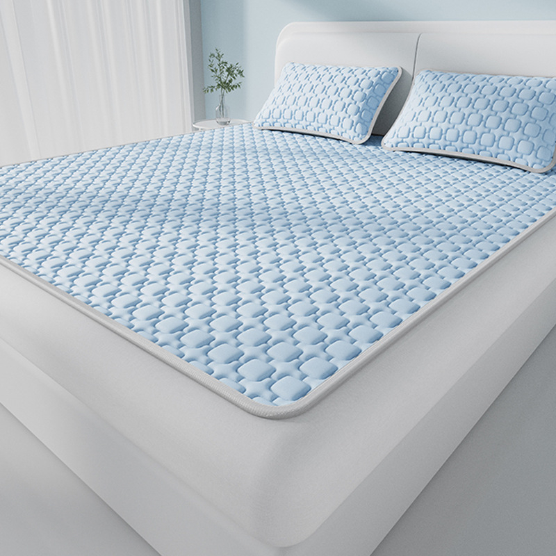 Trīsdaļīgs lateksa dzesējošs matrača komplekts – dabīgais latekss 80–90%, Ice Silk Cooling, mazgāšana veļas mašīnā