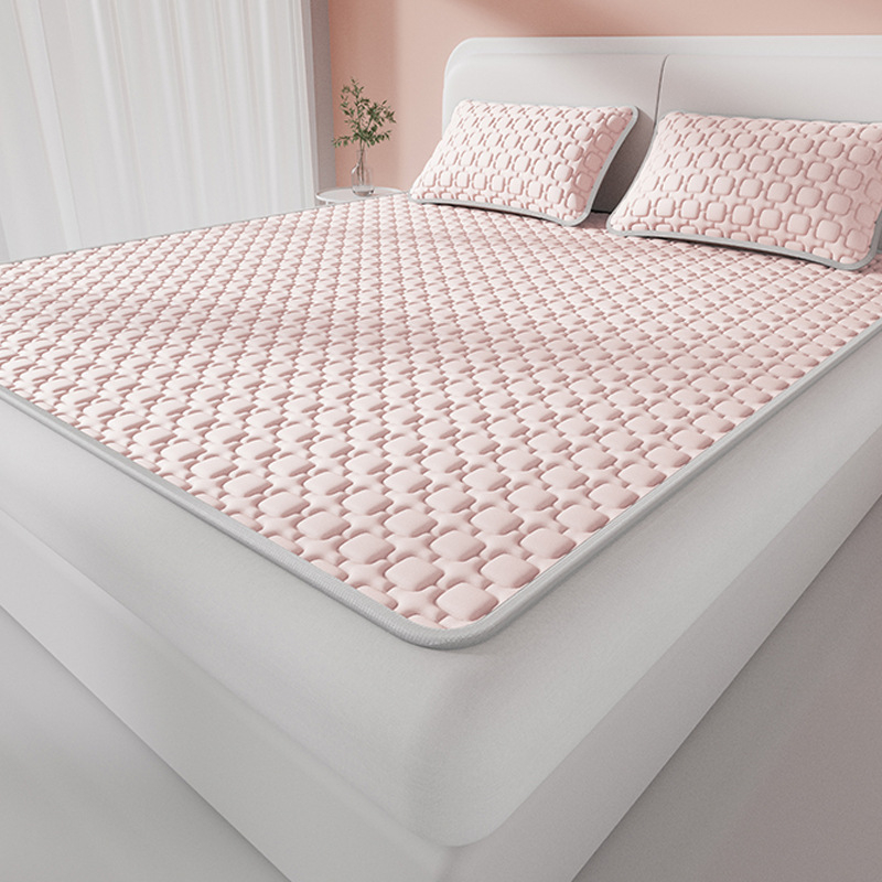 Trīsdaļīgs lateksa dzesējošs matrača komplekts – dabīgais latekss 80–90%, Ice Silk Cooling, mazgāšana veļas mašīnā