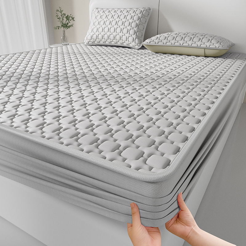 Trīsdaļīgs lateksa dzesējošs matrača komplekts – dabīgais latekss 80–90%, Ice Silk Cooling, mazgāšana veļas mašīnā