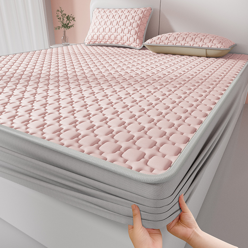 Trīsdaļīgs lateksa dzesējošs matrača komplekts – dabīgais latekss 80–90%, Ice Silk Cooling, mazgāšana veļas mašīnā