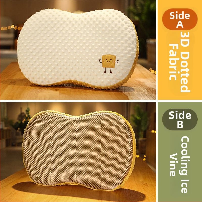 Atmiņas putu spilvens ar lateksa kodolu, konfektes formas, kodola augstums 1–5 cm