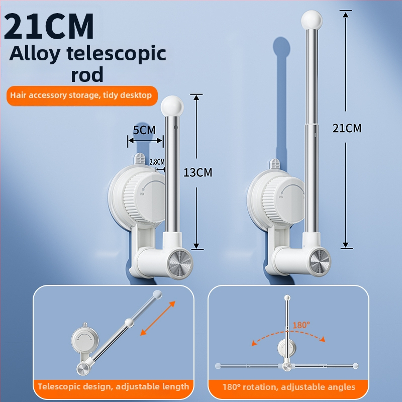 Užuolaidų laikiklis, sieninis tvirtinimas, medis, modernus minimalistinis stilius, šoninis vėjo atsparus kabliukas