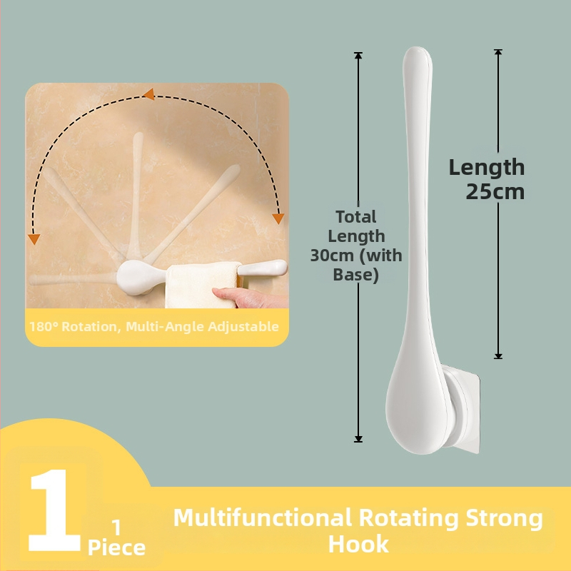 Užuolaidų laikiklis, sieninis tvirtinimas, medis, modernus minimalistinis stilius, šoninis vėjo atsparus kabliukas