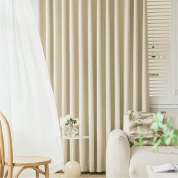 Chenille függöny jacquard szövésű, Magas árnyékolás 71–90%, Light Luxury stílus, nappali és hálószoba számára