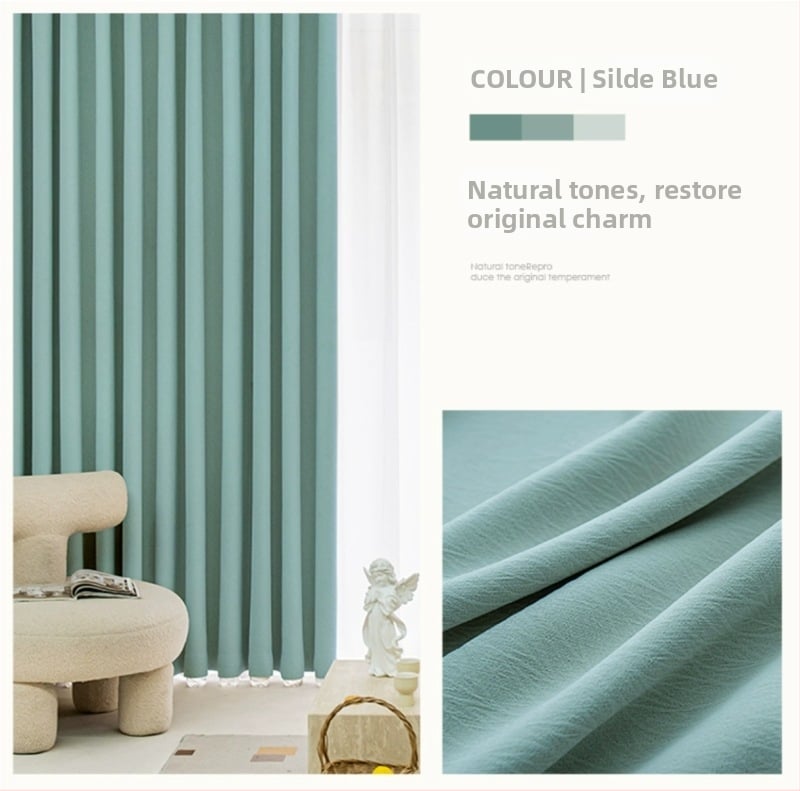 Chenille függöny jacquard szövésű, Magas árnyékolás 71–90%, Light Luxury stílus, nappali és hálószoba számára