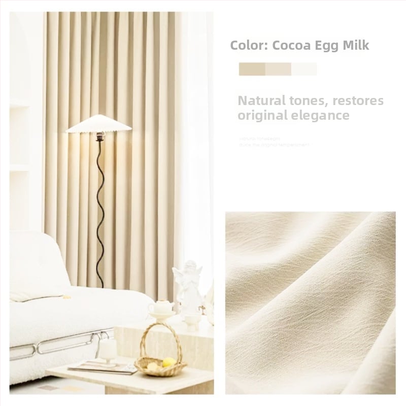 Chenille függöny jacquard szövésű, Magas árnyékolás 71–90%, Light Luxury stílus, nappali és hálószoba számára