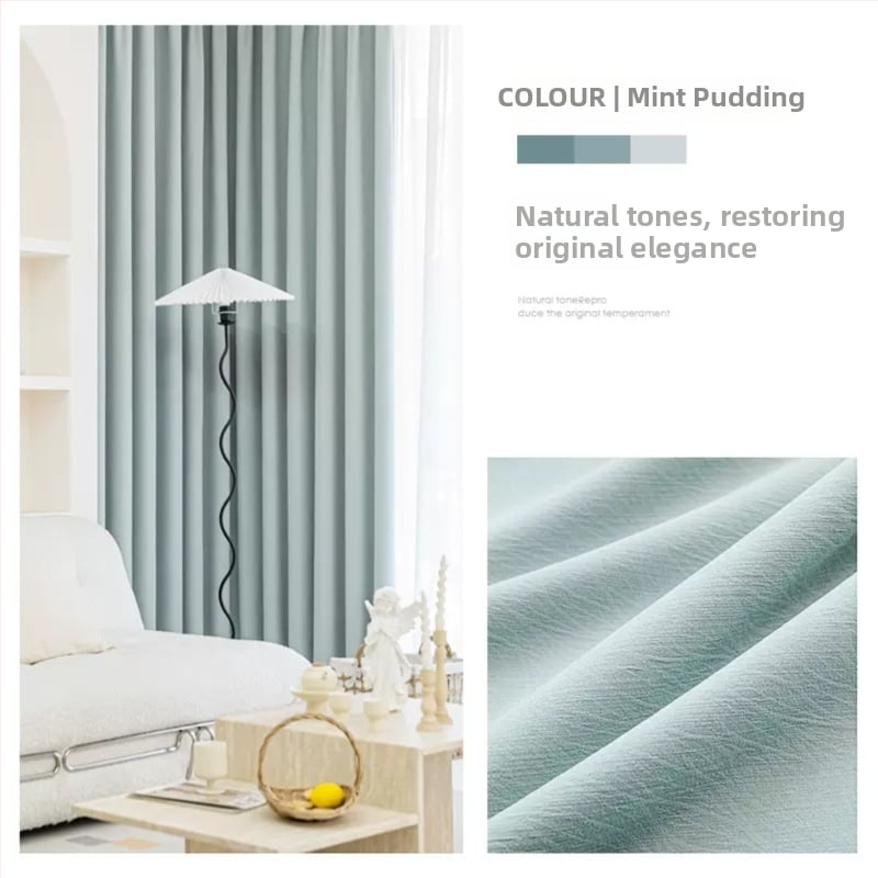 Chenille függöny jacquard szövésű, Magas árnyékolás 71–90%, Light Luxury stílus, nappali és hálószoba számára