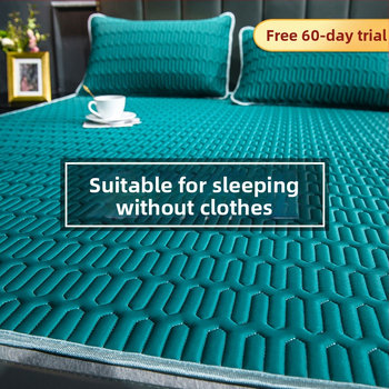 Dabīgs lateksa dzesējošais paklājiņš, trīs gabalu komplekts, ledus-silkas virsma, mājas un studentu kopmītnēs, drukāta šūšana, lateksa saturs <70%