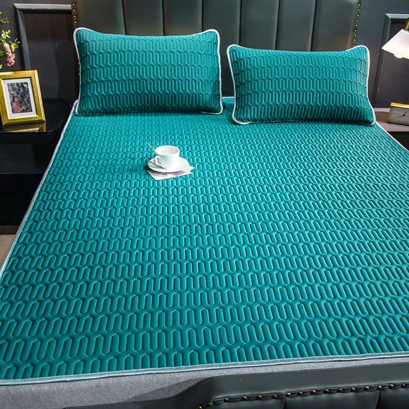 Dabīgs lateksa dzesējošais paklājiņš, trīs gabalu komplekts, ledus-silkas virsma, mājas un studentu kopmītnēs, drukāta šūšana, lateksa saturs <70%