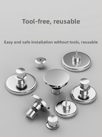 Vējizturīgs aizkaru magnētiskā aizvēršanas komplekts (pāris) ar āķiem, klipu un jostu