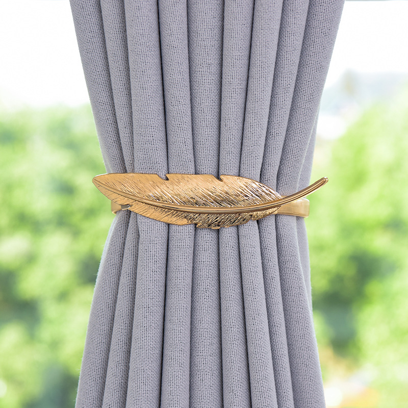 Aizkaru josta ar metāla lapu ornamentu – leģeris, mūsdienīgs minimālisma stils, aksesuārs pakarināšanai gredieniem