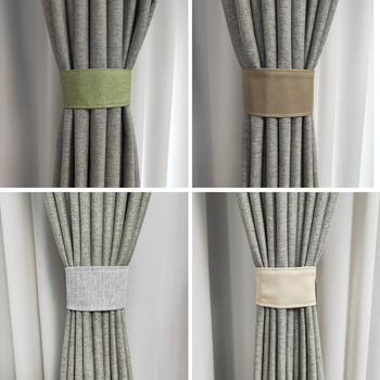 Auduma aizkaru siksnas – pāris, Velcro aizdare, bez caurdurumiem, vienkāršs mūsdienīgs stils, sintētiskas šķiedras