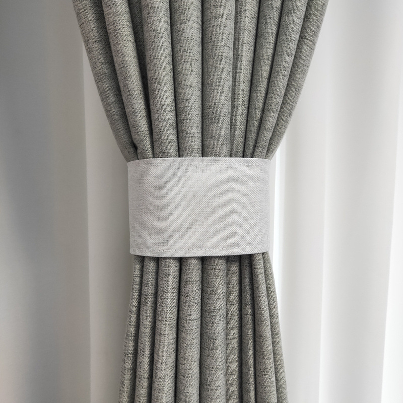 Auduma aizkaru siksnas – pāris, Velcro aizdare, bez caurdurumiem, vienkāršs mūsdienīgs stils, sintētiskas šķiedras