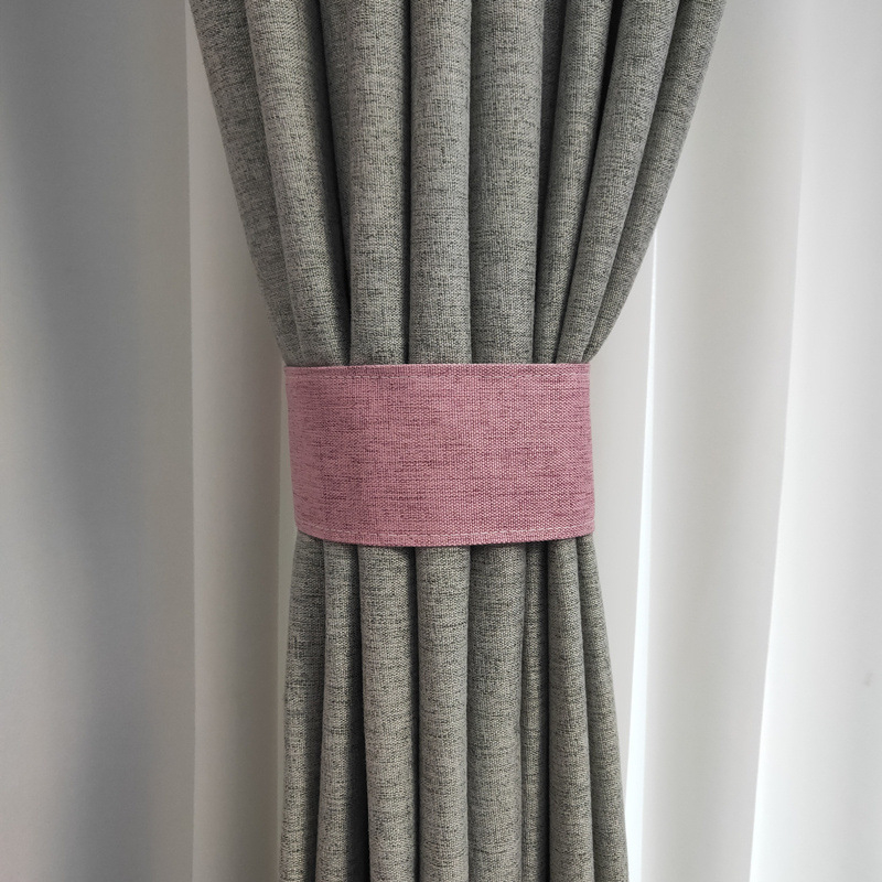 Auduma aizkaru siksnas – pāris, Velcro aizdare, bez caurdurumiem, vienkāršs mūsdienīgs stils, sintētiskas šķiedras