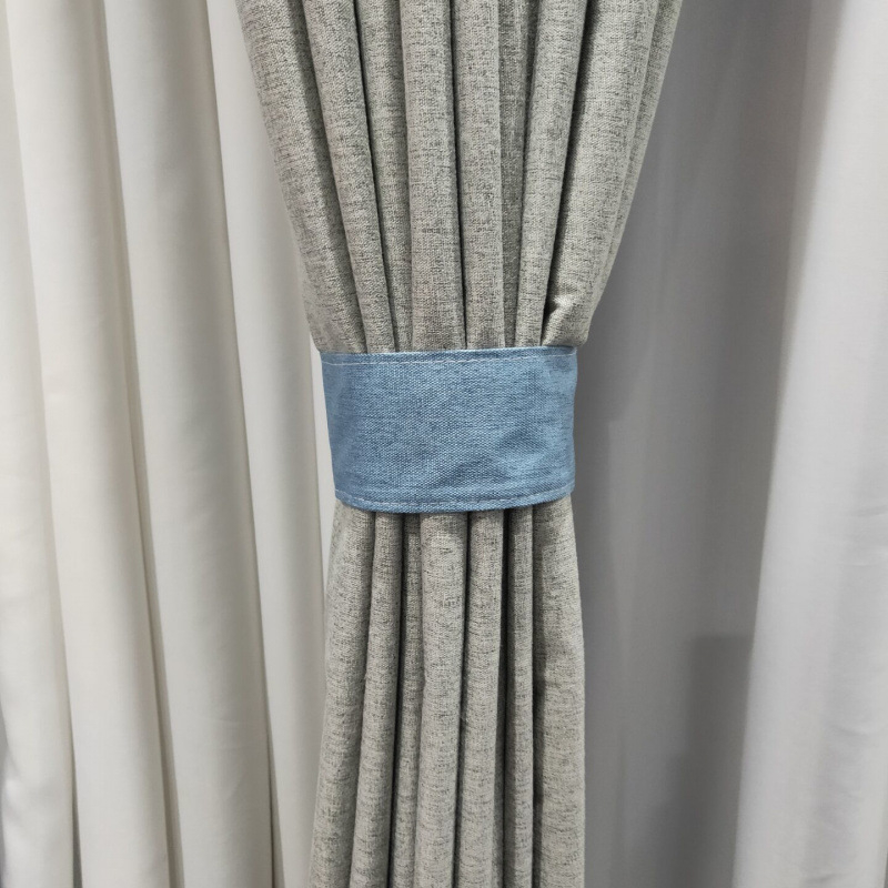 Auduma aizkaru siksnas – pāris, Velcro aizdare, bez caurdurumiem, vienkāršs mūsdienīgs stils, sintētiskas šķiedras