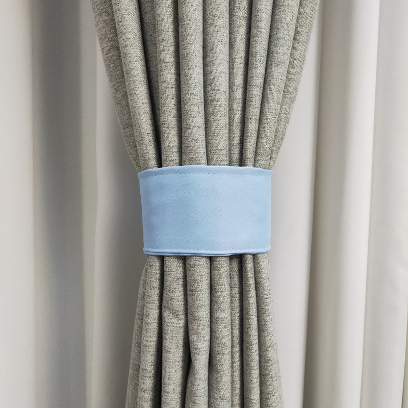 Auduma aizkaru siksnas – pāris, Velcro aizdare, bez caurdurumiem, vienkāršs mūsdienīgs stils, sintētiskas šķiedras