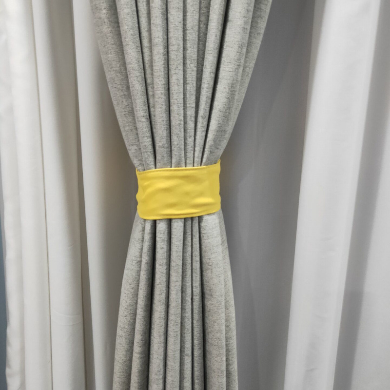 Auduma aizkaru siksnas – pāris, Velcro aizdare, bez caurdurumiem, vienkāršs mūsdienīgs stils, sintētiskas šķiedras