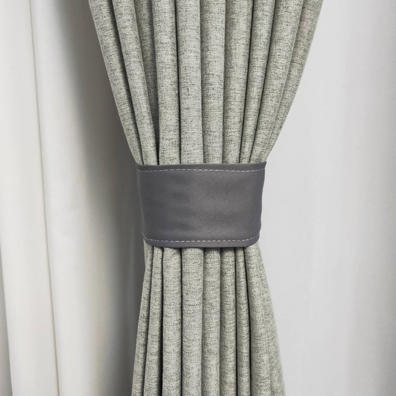 Auduma aizkaru siksnas – pāris, Velcro aizdare, bez caurdurumiem, vienkāršs mūsdienīgs stils, sintētiskas šķiedras