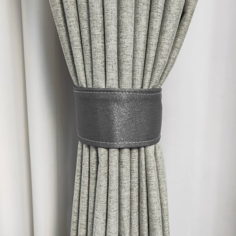 Auduma aizkaru siksnas – pāris, Velcro aizdare, bez caurdurumiem, vienkāršs mūsdienīgs stils, sintētiskas šķiedras