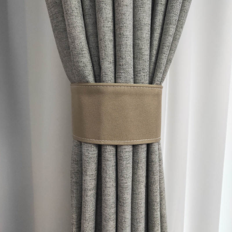 Auduma aizkaru siksnas – pāris, Velcro aizdare, bez caurdurumiem, vienkāršs mūsdienīgs stils, sintētiskas šķiedras